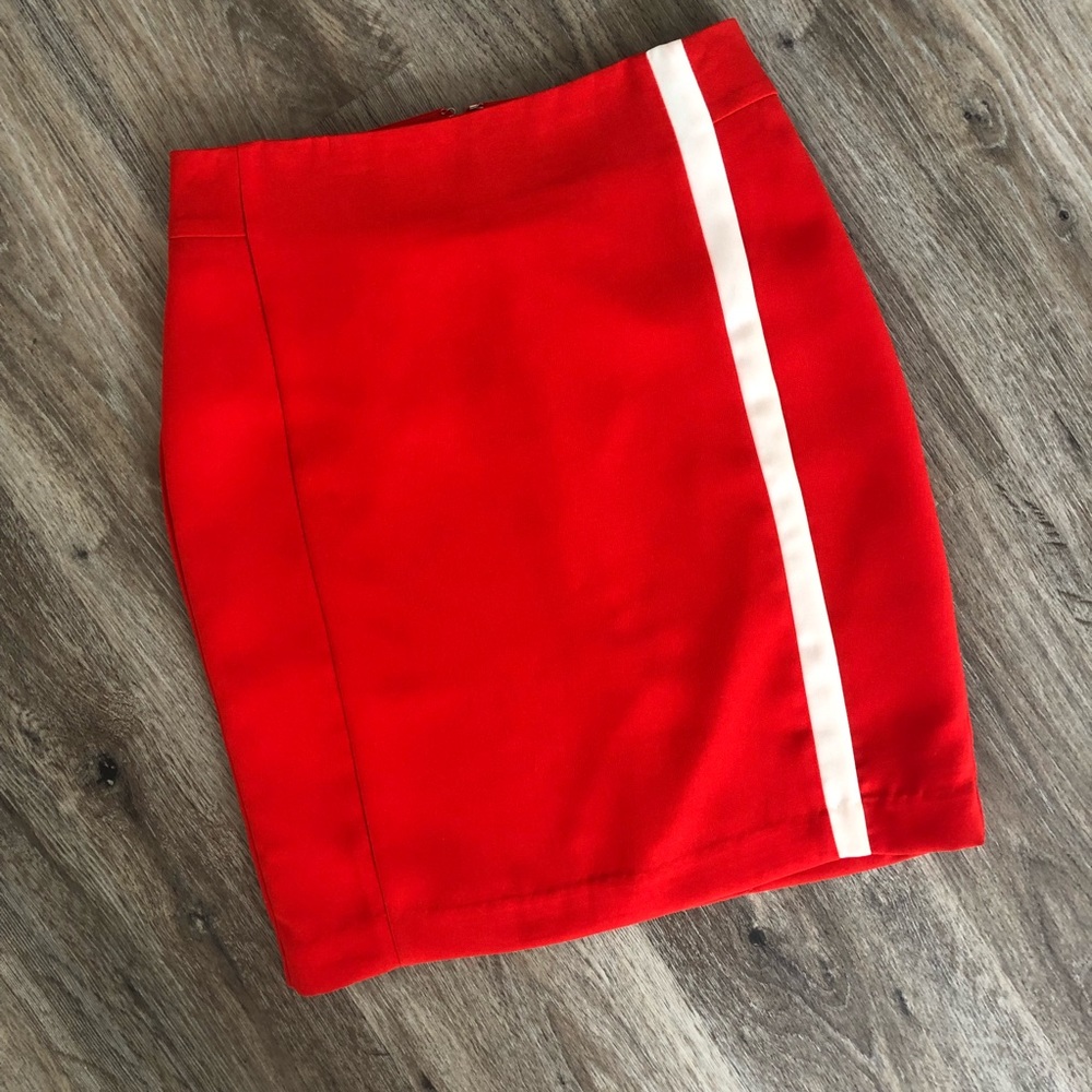 Banana Republic Red Pencil Skirt